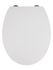Abattant de WC Mora blanc extra-plat, déclipsable, frein de chute WENKO