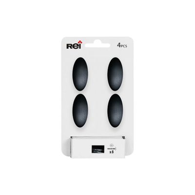 Bouton de meuble ovale zamak noir mat 40 x 19 x 24 par 4 REI