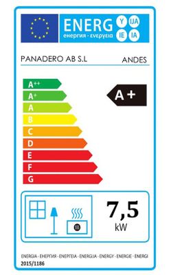 Poêle à bois 7,5 kW Andes PANADERO Livraison à domicile incluse