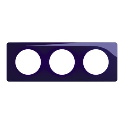 Plaque de finition 3 postes Bleu de four - Céliane LEGRAND