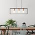 Suspension bois noir E27 3X60W ARICA - BRILLIANT