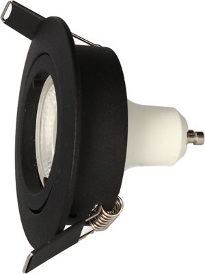 Spot LED encastrable GU10 orientable lumière blanc neutre Noir - Saphyr ARLUX