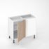 Fileur d'angle effet bois pour meuble bas de cuisine Nature syncron naturel 70 x 4,6 x 4,6 cm OFITRES