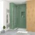 Paroi de douche à l'italienne 50x195 cm profilé chrome verre transparent 5 mm Essentiel - AURLANE