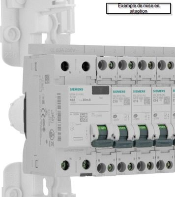 Interrupteur différentiel 40 A 2 pôles 30 mA type AC SIEMENS
