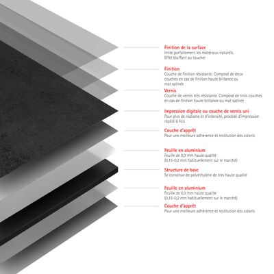 Panneaux muraux de douche 100+100x210 cm ardoise DécoDesign Softtouch - SCHULTE