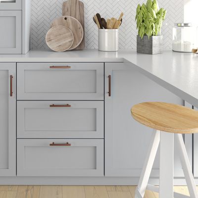 Poignée de meuble cylindrique inox moka entraxe 96 mm REI