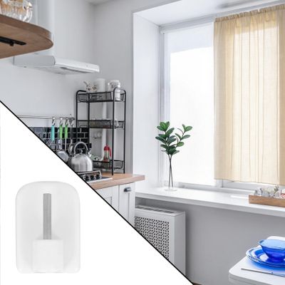 Piton adhésif en PVC Finition Blanc par 4 - MOBOIS