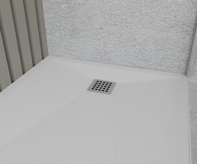 Receveur de douche 80x120 cm résine blanc Monza - OCEA