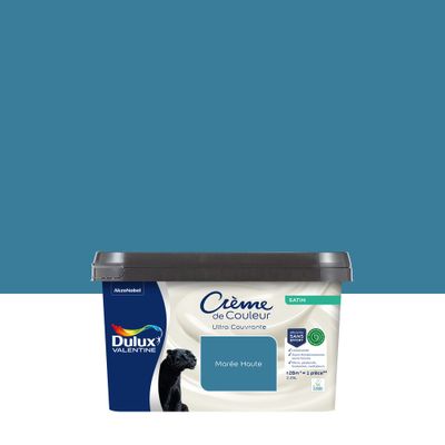 Peinture crème de couleur Marée Haute satin 2,25L - DULUX VALENTINE