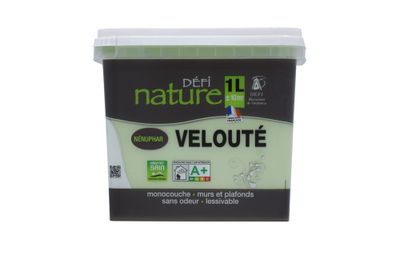 Peinture naturelle murale Nénuphar velours 1 L - DEFI NATURE
