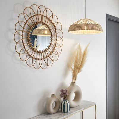 Suspension Ciotat rotin naturel E27 Ø 38 cm- COREP