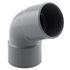 Coude PVC évacuation 67° femelle/femelle Ø32 - FITT