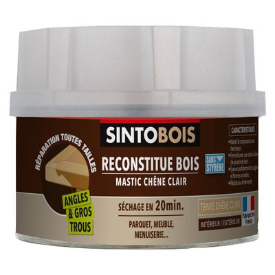 Mastic reconstituant bois chêne clair 550 gr SINTOBOIS