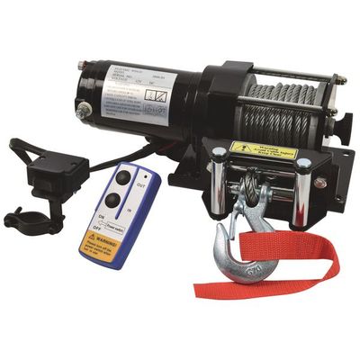 Treuil électrique 12V, 1,36T, câble acier 9,2 m