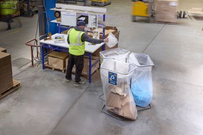 Support triple poubelle MOTTEZ