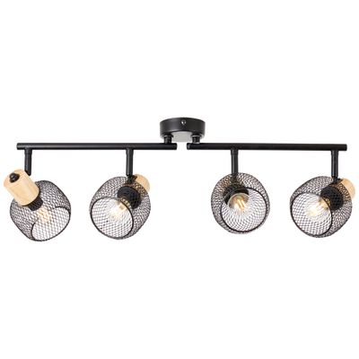 Arc métal et bois E14 4X25W GIADA BRILLIANT