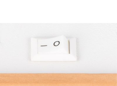 Spot mural PIERRE blanc et bois GU10 10W - CASALUM