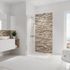 Panneau mural de douche 100x210 cm parement clair DécoDesign Décor - SCHULTE