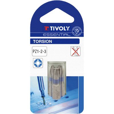 Embouts de vissage Pozidriv torsion 1-2-3 par 3 - TIVOLY