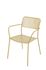 Salon de balcon CATANE acier moutarde 2 places - BOCARNEA