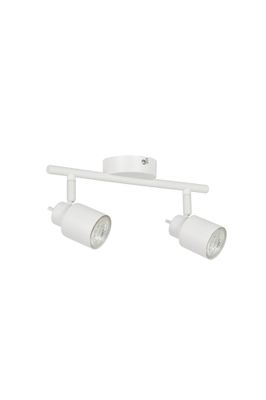 Réglette 2 spots GU10 Logan blanc 2x5W 700 Lumens - COREP