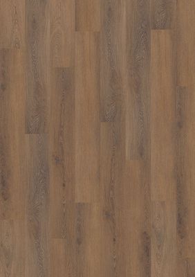 Sol vinyle effet bois marron TABAC SPC ép 5,2 mm 18,0 x 122,0 cm compatible pièce humide paquet de 2,196 m² HKS