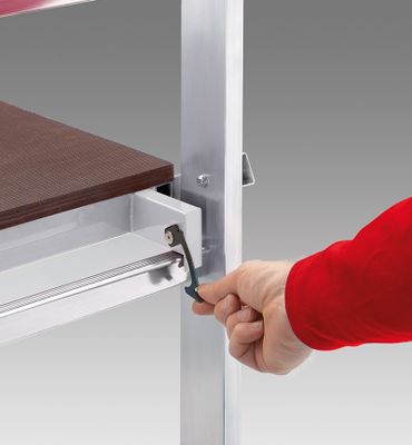 Echafaudage pour escalier HobbyStep H4 - 1,7 / 3,70 m aluminium - HAILO