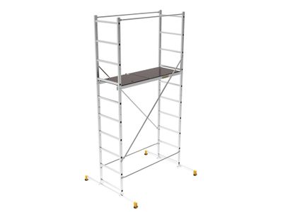 Échafaudage roulant aluminium B4 - Hauteur 4 m - Spécial intérieur et extérieur - CENTAURE