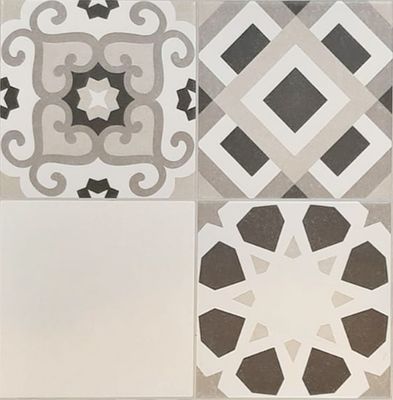 Carrelage sol intérieur blanc HITECH ép 8 mm 20 x 20 cm paquet de 1,36 m² IMSO