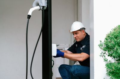 Installation de borne pour véhicule électrique