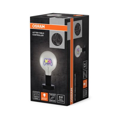 Lampe à poser avec ampoule à message néon E27 Manette 1,2W - OSRAM