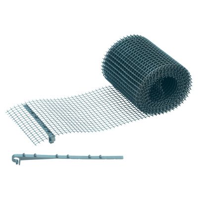 Filet de gouttière universel avec support couleur grise 6 x 0,16 m FITT