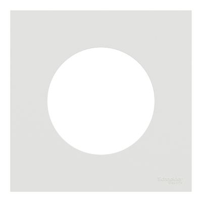 Plaque de finition 1 poste Odace 2025 blanc craie - SCHNEIDER ELECTRIC