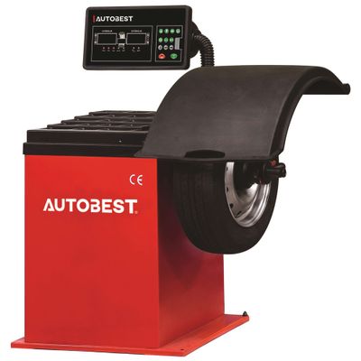 Équilibreuse de pneus avec écrou papillon à verrouillage rapide