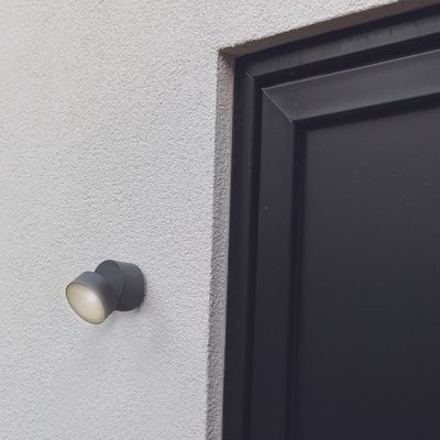 Applique extérieur LED Trumpet gris IP54 600 lumens blanc neutre - COREP