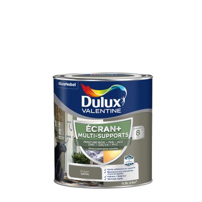 Peinture Ecran+ Multi-supports Dulux Valentine Satin Origan 0,5 L