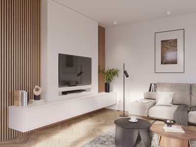 Panneau acoustique mural mdf Decowall finition chêne clair sur fond noir - 17 x 300 x 2600 mm - AJ TIMBER