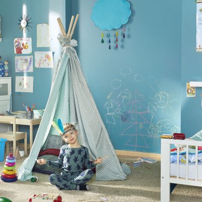 Peinture COLOR RESIST mur et boiserie Bleu verre mat 2,5 L - DULUX VALENTINE