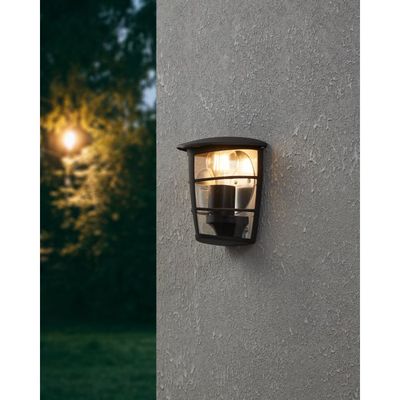 Applique extérieur E27 Aloria noir IP44 60W - EGLO