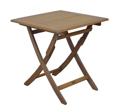 Table de jardin pliante SOPHIE acacia 70 x 70 cm, Livraison à domicile incluse - PROLOISIRS