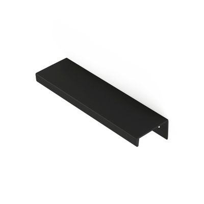 Poignée tirette aluminium noir mat 96 mm REI