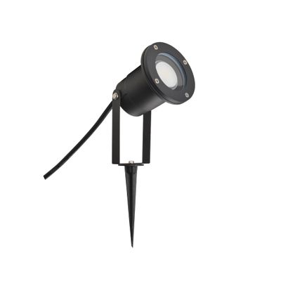 Spot à piquer extérieur GU10 Camp noir IP65 35W - COREP
