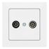 Prise TV/FM blanc Delta Line SIEMENS