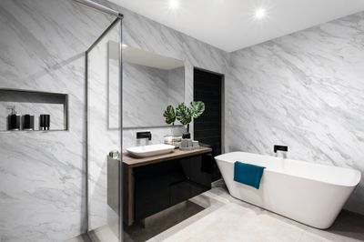 Lambris PVC Element 3D Volakas - 8 x 375 x 2600 mm - GROSFILLEX