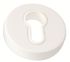 Rosaces de portes rondes à cylindre Mira blanc mat 52 mm ALPERTEC