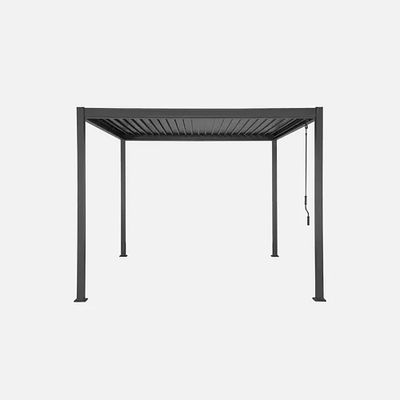 Pergola aluminium et acier 3 x 3 m