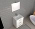 Meuble de salle de bains Volta 3 tiroirs L60 x H88 x P46 cm bois mélaminé blanc