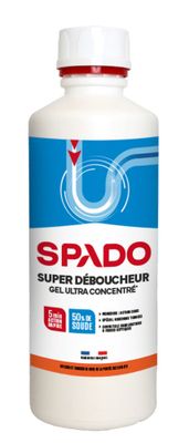 Super déboucheur canalisations gel ultra concentré 500 g SPADO
