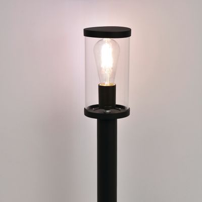 Borne extérieur E27 64cm Lenny noir IP44 60W - COREP
